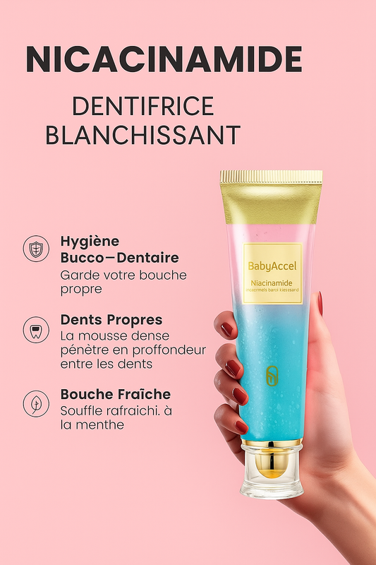 ✨ NICACINAMIDE – Dentifrice Blanchissant ✨